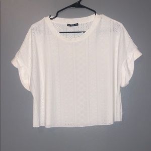 Zara cute white top!